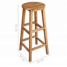 Load image into Gallery viewer, Bar Table and Stool Set 7 Pieces Solid Acacia Wood
