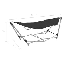 Load image into Gallery viewer, Hammock with Foldable Stand Black
