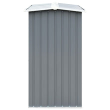 Load image into Gallery viewer, Garden Log Storage Shed Galvanised Steel 330x92x153 cm Grey
