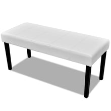 Load image into Gallery viewer, White High Quality Artificial Leather Bench
