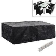 Load image into Gallery viewer, Garden Furniture Cover 8 Person Poly Rattan Set 10 Eyelets 300 x 140cm
