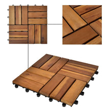 Load image into Gallery viewer, 10 pcs Acacia Decking Tiles 30 x 30 cm

