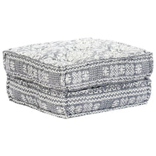 Load image into Gallery viewer, 2-Seater Modular Pouffe Light Grey Fabric
