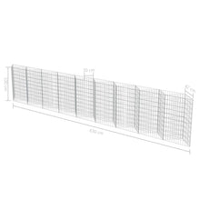 Load image into Gallery viewer, Gabion Wall Galvanised Steel 630x30x100 cm
