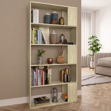 Load image into Gallery viewer, Book Cabinet/Room Divider Sonoma Oak 80x24x159 cm Chipboard
