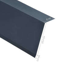Load image into Gallery viewer, L-shape Roof Edge Plates 5 pcs Aluminium Anthracite 170cm
