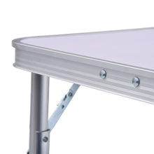 Load image into Gallery viewer, Folding Camping Table White Aluminium 60x45 cm
