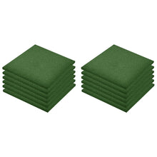 Load image into Gallery viewer, Fall Protection Tiles 12 pcs Rubber 50x50x3 cm Green
