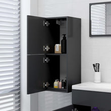 Load image into Gallery viewer, Bathroom Cabinet Grey 30x30x80 cm Chipboard
