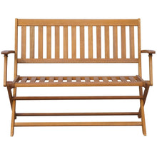 Load image into Gallery viewer, Garden Bench with Cushion 120 cm Solid Acacia Wood
