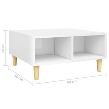 Load image into Gallery viewer, Coffee Table High Gloss White 60x60x30 cm Chipboard
