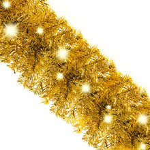 Load image into Gallery viewer, Christmas Garland with LED Lights 20 m Gold
