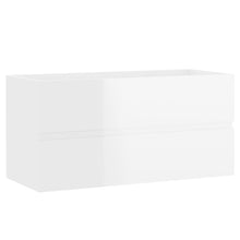 Load image into Gallery viewer, Bathroom Furniture Set High Gloss White Chipboard
