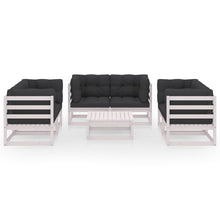 Load image into Gallery viewer, 7 Piece Garden Lounge Set with Cushions Solid Pinewood
