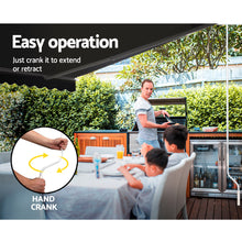 Load image into Gallery viewer, Instahut Retractable Outdoor Arm Awning 4 x 2.5M - Grey
