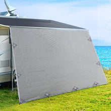 Load image into Gallery viewer, 4.0M Caravan Privacy Screens 1.95m Roll Out Awning End Wall Side Sun Shade
