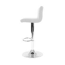 Load image into Gallery viewer, Set of 2 Line Style PU Leather Bar Stools - White
