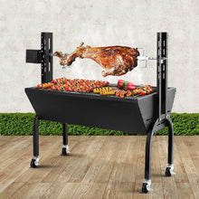 Load image into Gallery viewer, Grillz Electric Rotisserie BBQ Charcoal Smoker Grill Spit Roaster Outdoor Burner
