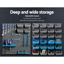 Load image into Gallery viewer, Giantz 88 Parts Wall-Mounted Storage Bin Rack Tool Garage Shelving Organiser Box

