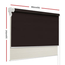 Load image into Gallery viewer, Roller Blinds Blockout Blackout Curtains Window Double Dual Shades 1.8X2.1M CRCO
