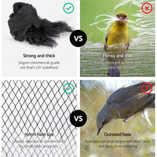 Load image into Gallery viewer, Instahut 10 x 50m Anti Bird Net Netting - Black
