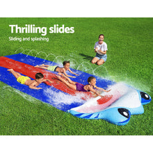 Load image into Gallery viewer, Bestway Triple Water Slip And Slide Kids Inflatable Splash Toy Outdoor 4.88M
