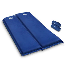 Load image into Gallery viewer, Weisshorn Self Inflating Mattress Camping Sleeping Mat Air Bed Pad Double Navy 10CM Thick
