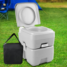 Load image into Gallery viewer, Weisshorn 20L Portable Outdoor Camping Toilet with Carry Bag- Grey
