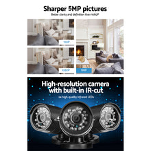 Load image into Gallery viewer, UL-Tech CCTV Security Camera System 4CH Super HD 5in1 DVR 2560 x 1920

