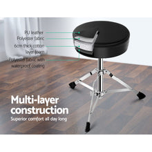 Load image into Gallery viewer, Adjustable Drum Stool Throne Stools Seat Chairs Chair Electric Guitar Piano Kits
