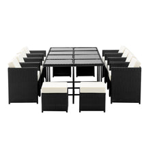 Load image into Gallery viewer, Gardeon 13 Piece Wicker Outdoor Dining Table Set
