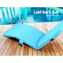 Load image into Gallery viewer, Adjustable Beach Sun Pool Lounger - Blue
