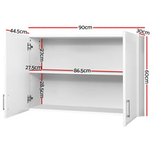 Load image into Gallery viewer, Cefito Wall Cabinet Storage Bathroom Kitchen Bedroom Cupboard Organiser White
