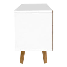 Load image into Gallery viewer, TV Cabinet Entertainment Unit Stand Wooden Scandinavian 120cm White
