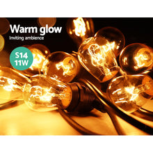 Load image into Gallery viewer, Jingle Jollys 38m Festoon String Lights Christmas Bulbs Party Wedding Garden Party
