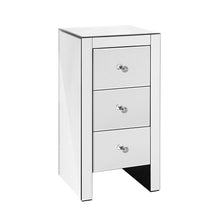 Load image into Gallery viewer, Mirrored Bedside table Drawers Furniture Mirror Glass Quenn Silver
