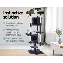 Load image into Gallery viewer, i.Pet Cat Tree 203cm Trees Scratching Post Scratcher Tower Condo House Furniture Wood
