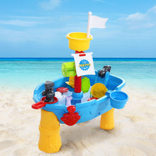 Load image into Gallery viewer, Keezi Kids Beach Sand and Water Toys Outdoor Table Pirate Ship Childrens Sandpit
