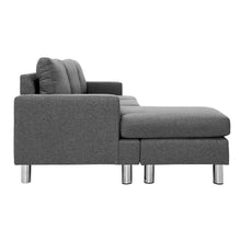 Load image into Gallery viewer, Sofa Lounge Set Couch Futon Corner Chaise Fabric 3 Seater Suite Grey
