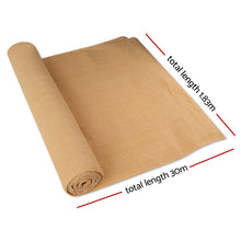 Load image into Gallery viewer, Instahut Sun Shade Cloth Shadecloth Sail Roll Mesh Outdoor 70% UV 1.83x30m Beige
