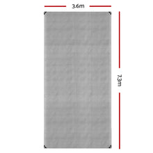 Load image into Gallery viewer, Instahut 3.6x7.3m Tarp Camping Tarps Poly Tarpaulin Heavy Duty Cover 180gsm Silver
