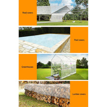 Load image into Gallery viewer, Instahut 4x7m Tarp Camping Tarps Poly Tarpaulin Heavy Duty Cover 135gsm Clear
