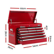 Load image into Gallery viewer, Giantz 9 Drawer Mechanic Tool Box Cabinet Storage - Red
