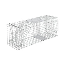 Load image into Gallery viewer, Humane Animal Trap Cage 66 x 23 x 25cm  - Silver
