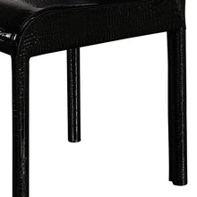 Load image into Gallery viewer, 2x Steel Frame Black Leatherette Medium High Backrest Dining Chairs with Wooden legs

