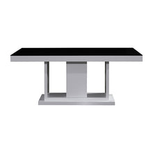 Load image into Gallery viewer, Dining Table in Rectangular Shape High Glossy MDF Wooden Base Combination of Black &amp; White Colour

