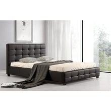 Load image into Gallery viewer, Queen PU Leather Deluxe Bed Frame Black
