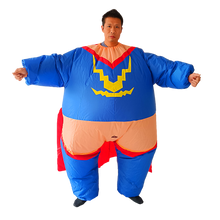 Load image into Gallery viewer, Super Hero Fancy Dress Inflatable Suit - Fan Operated Costume
