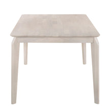 Load image into Gallery viewer, Dining Table 6 Seater Solid Rubberwood in White Washed
