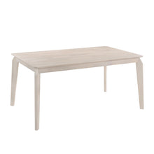 Load image into Gallery viewer, Dining Table 6 Seater Solid Rubberwood in White Washed

